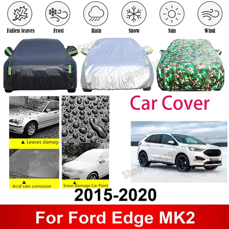 

for Ford Edge MK2 2015-2020 Car Cover Waterproof Summer Sun Shade Anti-UV Winter Rain Snow Prevent Cover