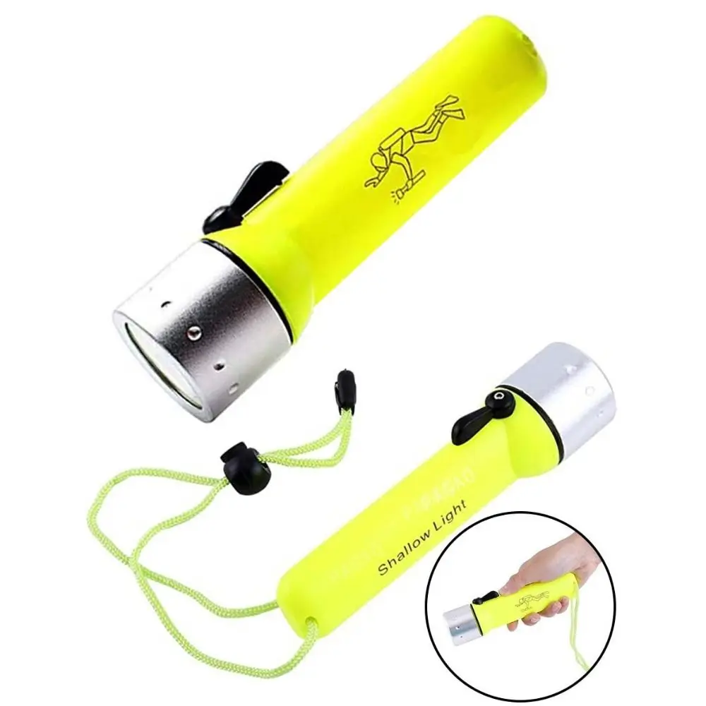 Magnetic Control Diving Lamp Hole Diving Waterproof LED Magnetic Flashlight Powerful Long-range Underwater Flashlight