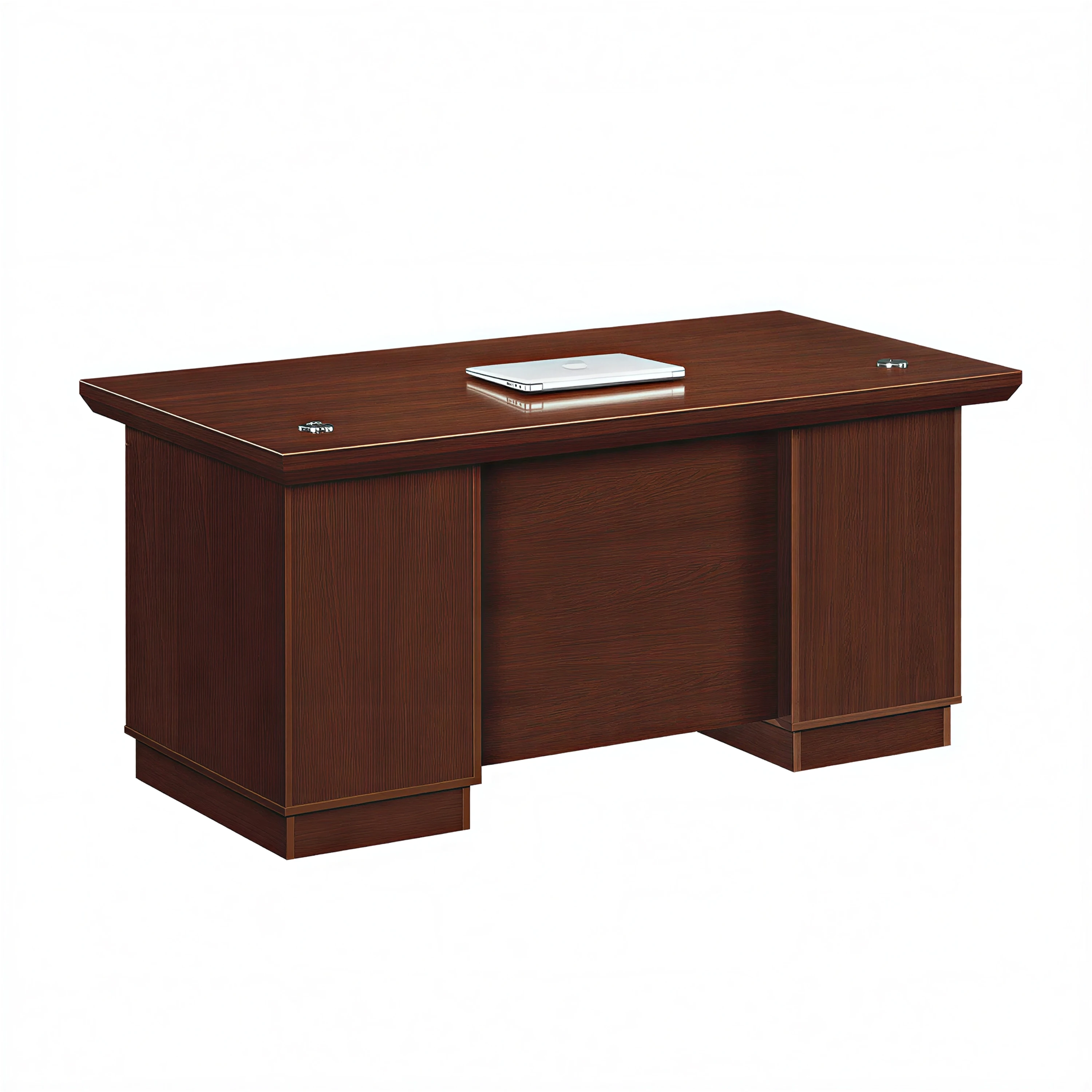 @#Modern Office Desk Durable Wooden Employee Workstation Modular Freestanding Storage Spacious Design Increased Easy Assembly