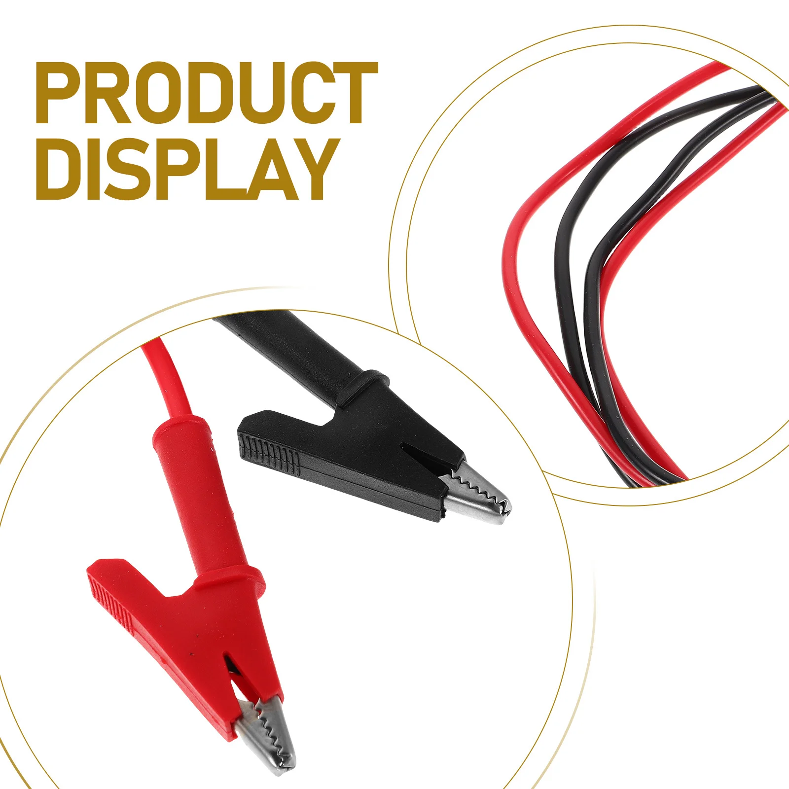 6 قطعة موصلات الاختبار الكهربائية الموز التوصيل التمساح كليب سلك اختبار الجهد المستقر لأدوات المختبرات اختبار قابس الموز