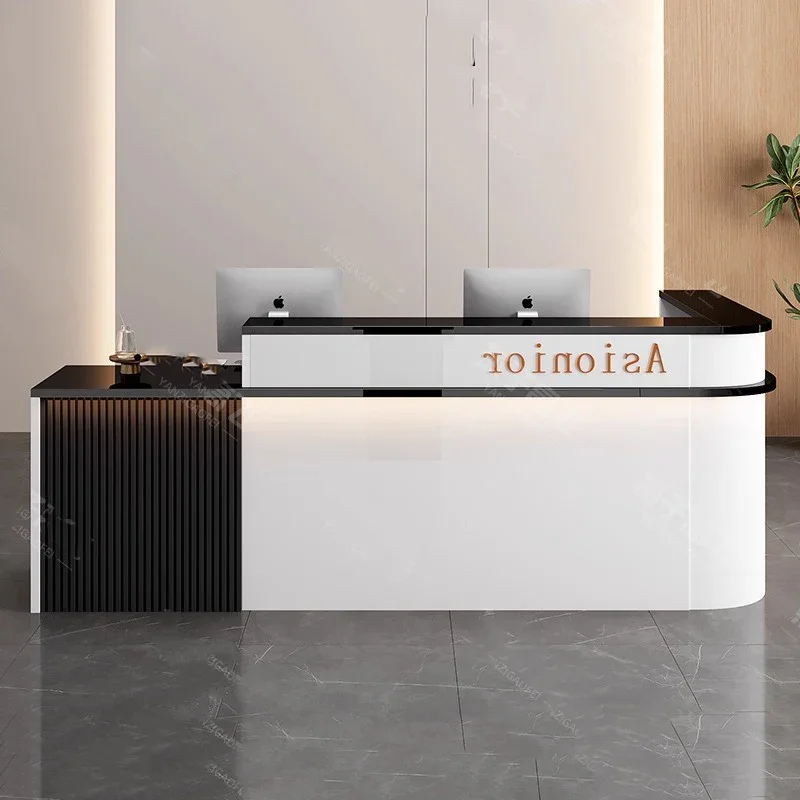 

Современная эстетическая стойка регистрации, украшения для красоты, скандинавская офисная стойка для приема, роскошная модная мебель для салона