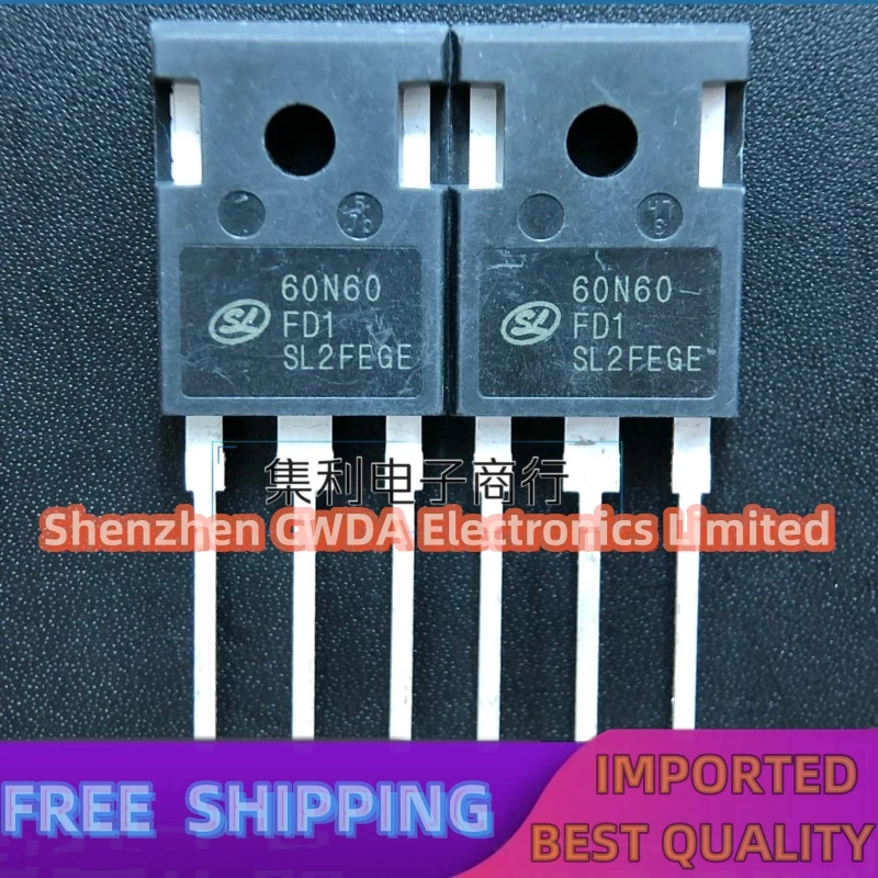 

10PCS-20PCS 60N60FD1 SGT60N60FD1PN IGBT TO-247 60A/600V In Stock Quick Delivery