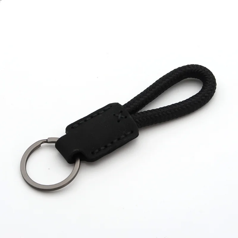 New Classic Vintage Cow Leather Keychain Men Personality Fashion Leather Car Key Ring image 6