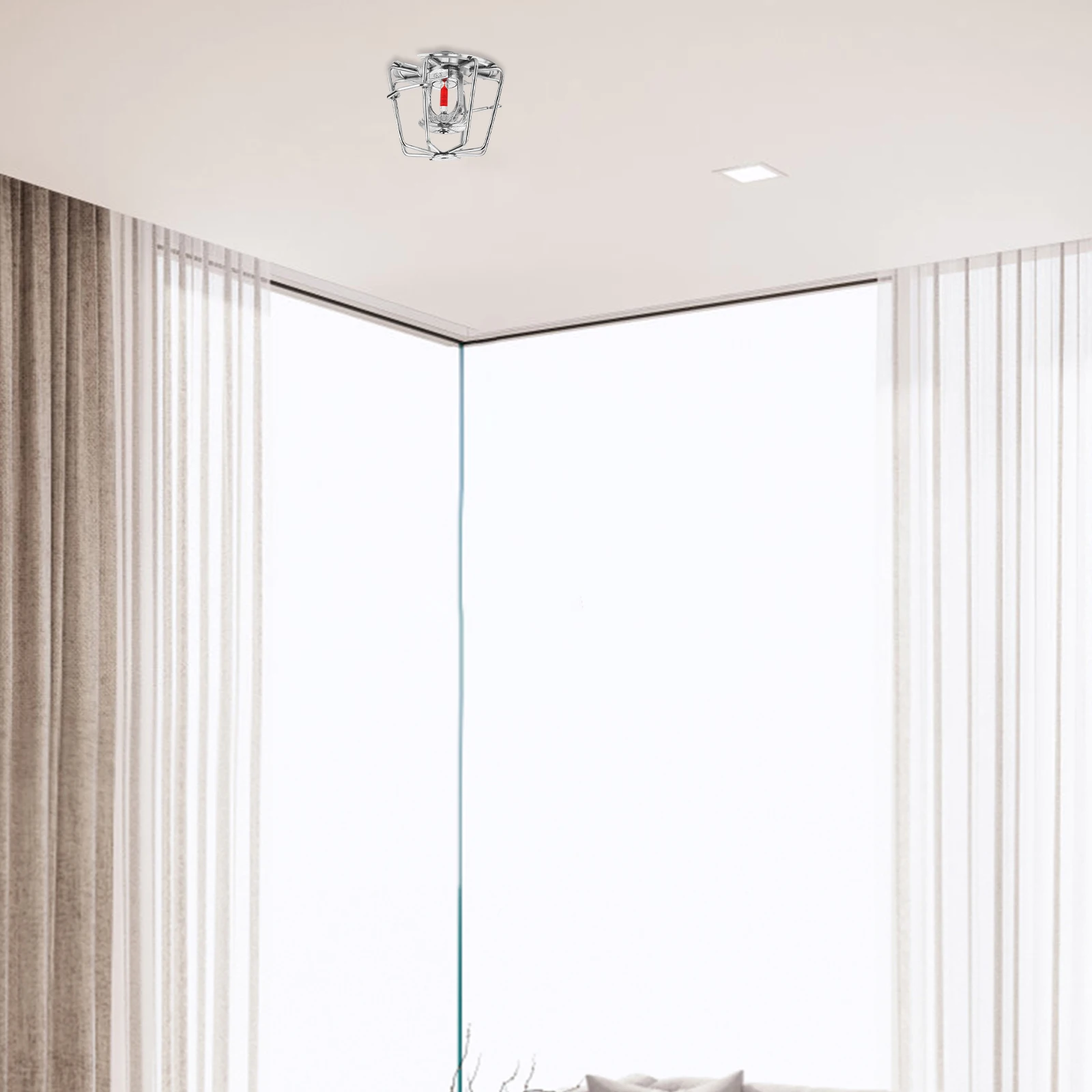 

Fire Protective Cover Metal Guard For Head Universal Fit Heavy Duty Cage Sprinkler Head Protector Sprinkler Guard