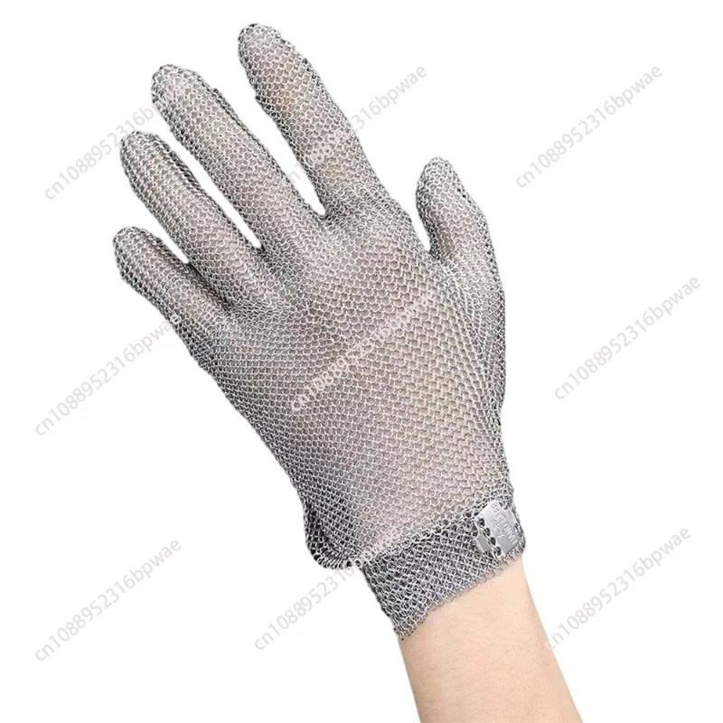 

Protective Anti-Cut Gloves 316L Stainless Steel Ring Wire Gloves Slaughter Sewing