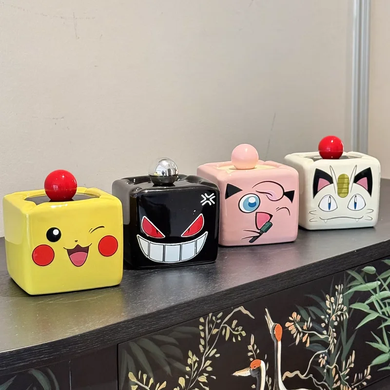 【在庫あり】ポケモン-リザードン型灰皿-セラミック製アニメ装飾品-コレクター向けギフト-ユニークなアクセサリー-誕生日プレゼント用品