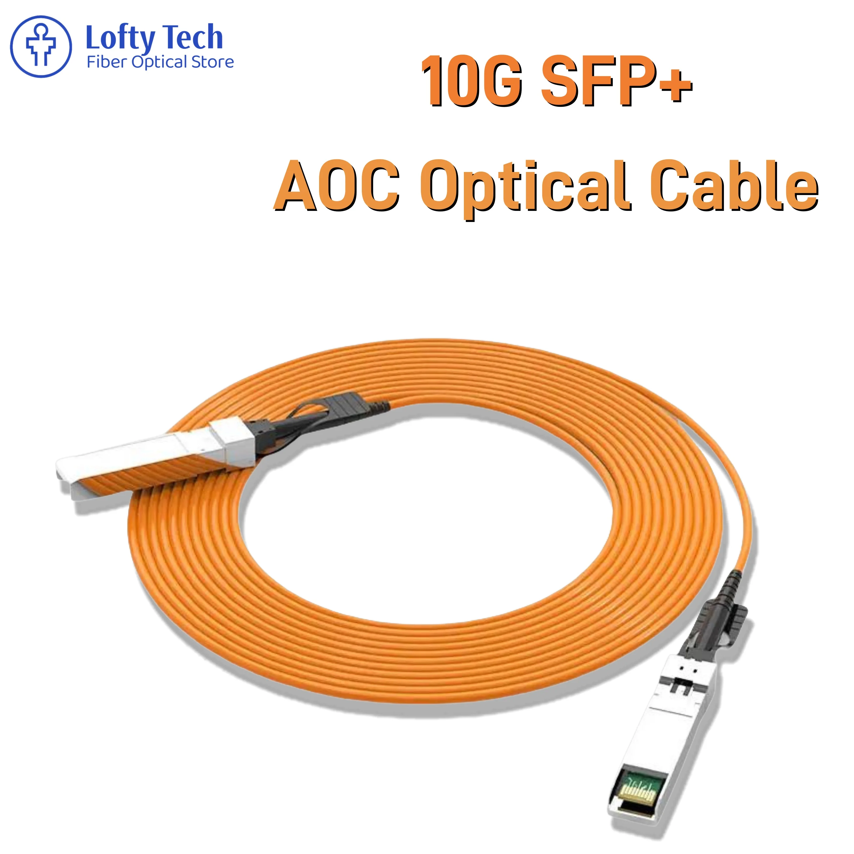 

10G SFP Active Optical Cable for Switch, AOC Optical Cable, OM2, 3M, 5M, 7M, Fiber Optic Cable, Cisco, MikroTik, Ubiquiti etc. S