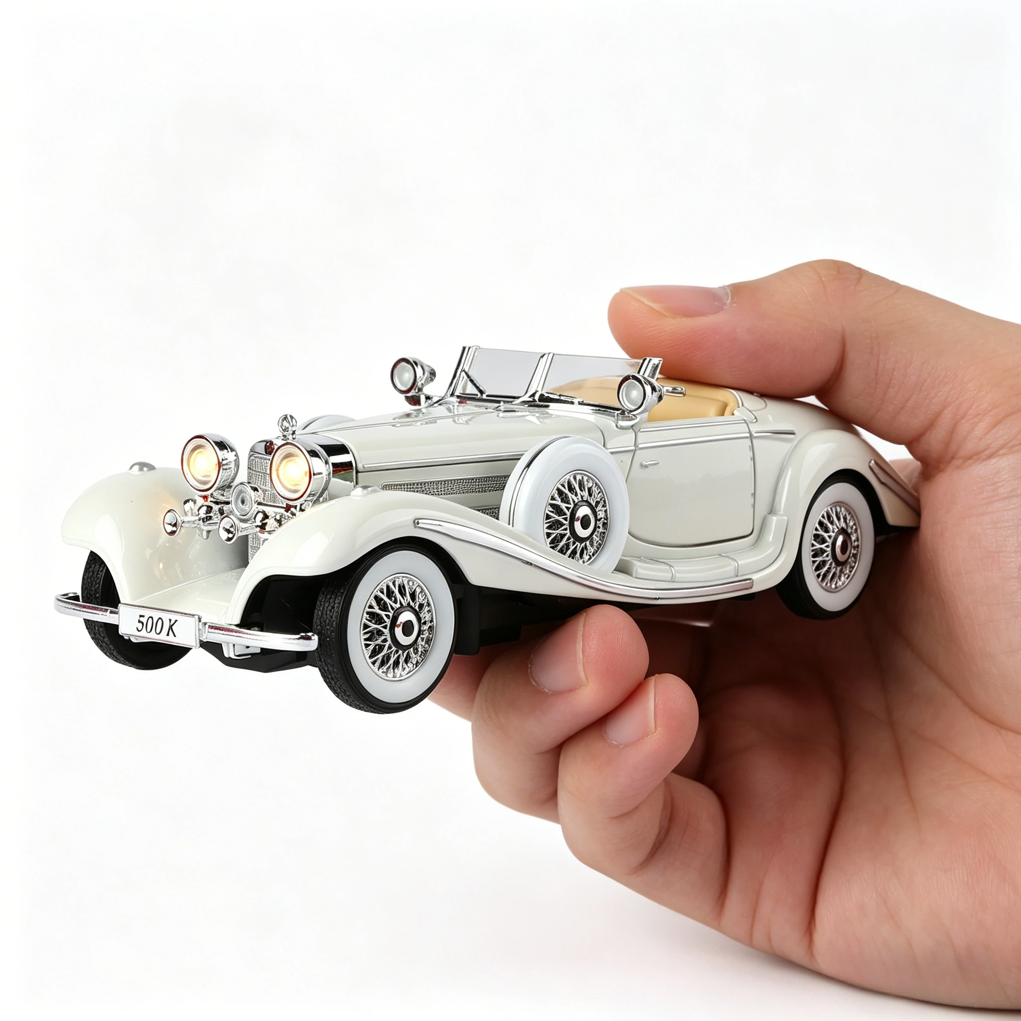 

1:24 500K Alloy Car Model Diecast Metal Toy Classic Vehicle Car Model Simulation Sound and Light Collection Kids Gift