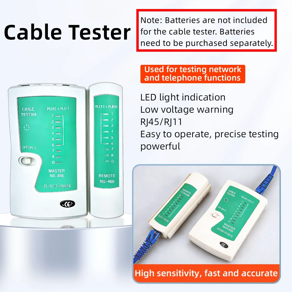RJ45 RJ11 RJ12 Network Tool Kit Cable Tester Crimper Stripper Wire Cutter Screwdriver for Ethernet FTTH Telecom Network Repair - view 4