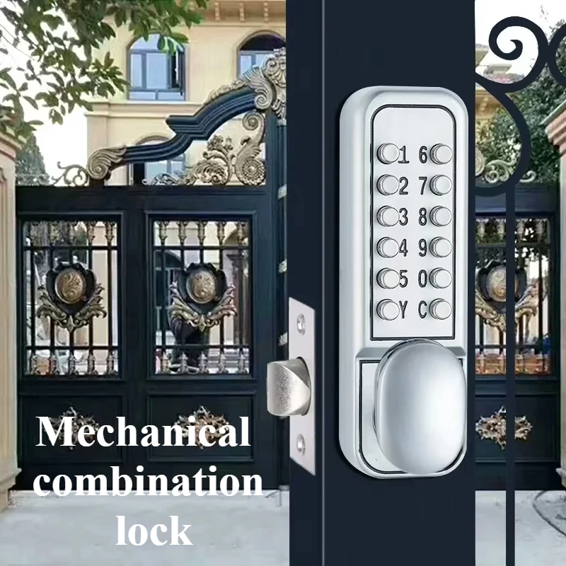 Waterproof Mechanical Password Code Number Single Latch Lock For Outdoor Home Apartment Wooden Door Used