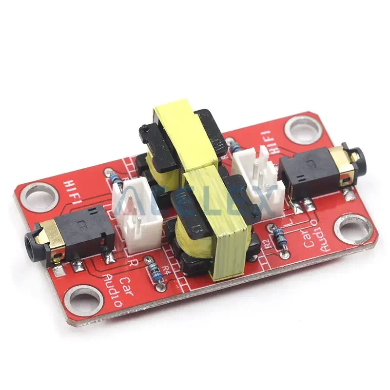 Stereo /Audio Isolator Vehicle Common Ground Suppression Interference Noise Isolation Module Transformer Coupler