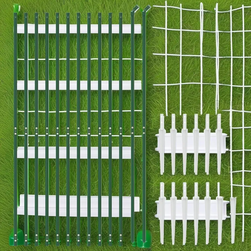 Green Wire Mesh Fence with Spike Anchors - 1.4m x 25m Garden Security Solution