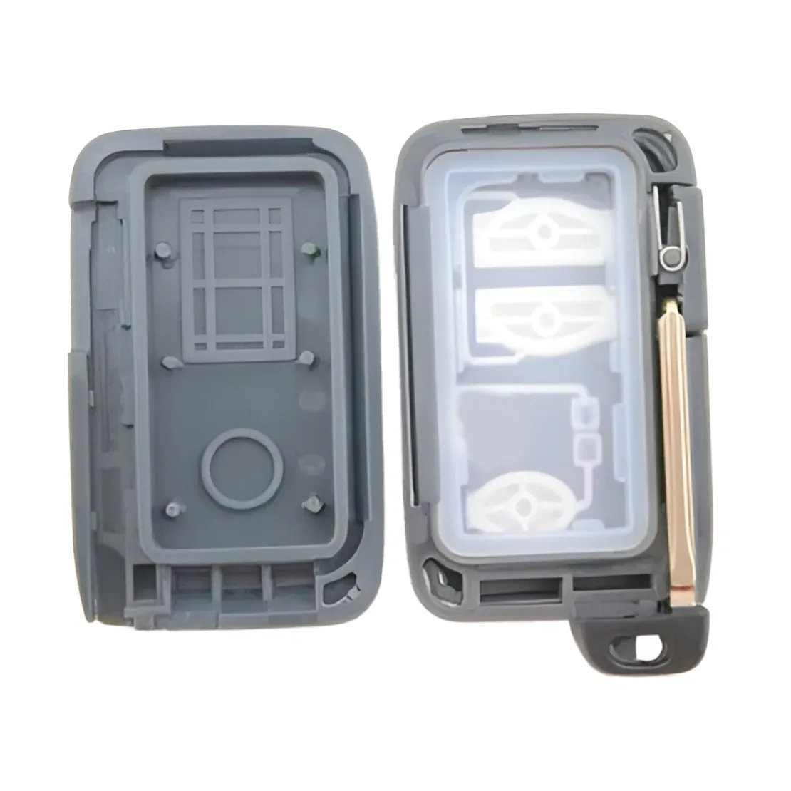البعيد 2 + 1 زر غطاء مفتاح السيارة فوب حامل شل الإسكان صالح لتويوتا لاندكروزر برادو أوريون كامري بريوس غراندي #5