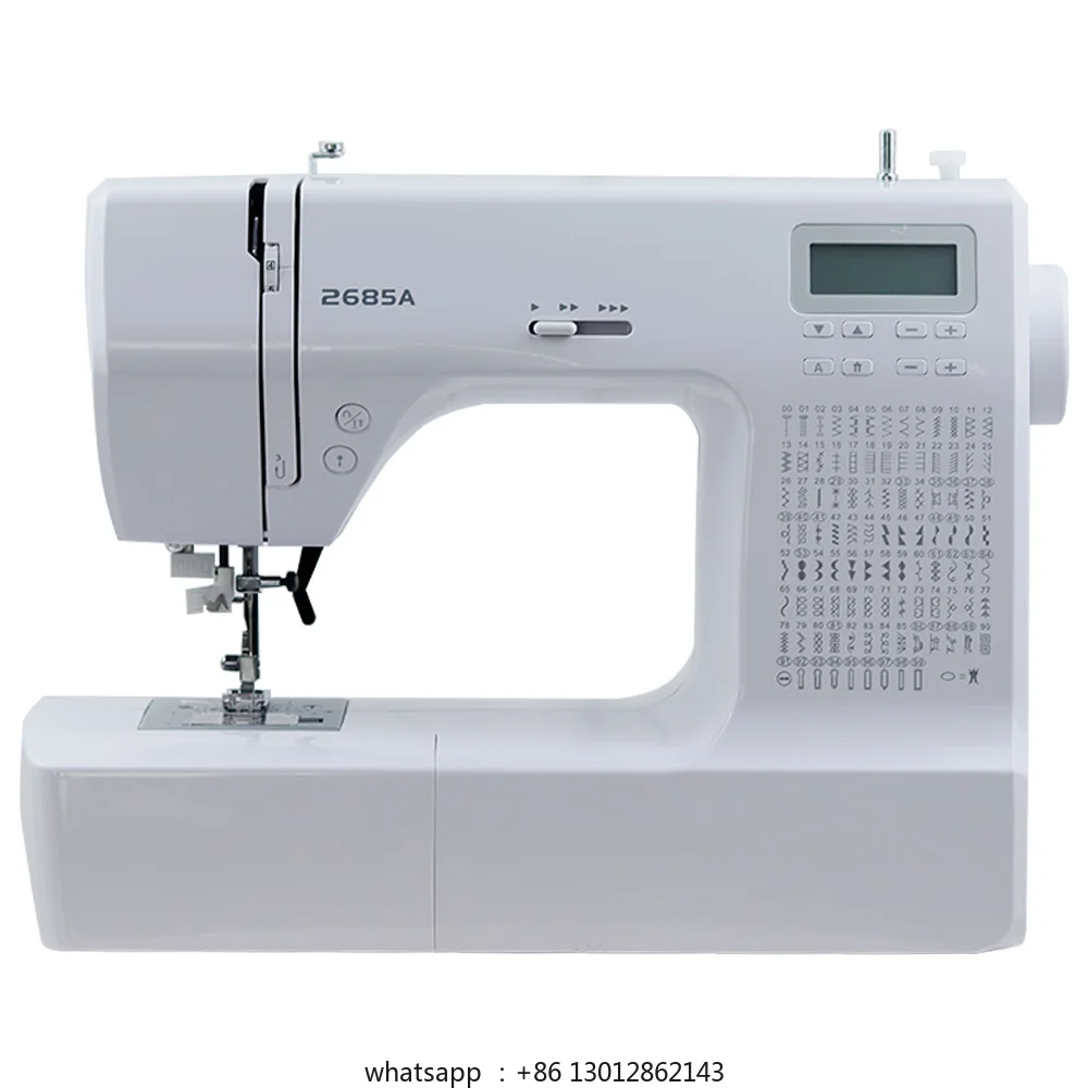 

Electronic and electric multifunctional sewing machine, silent, thick buttonhole embroidery and locking edge with 200 stitches