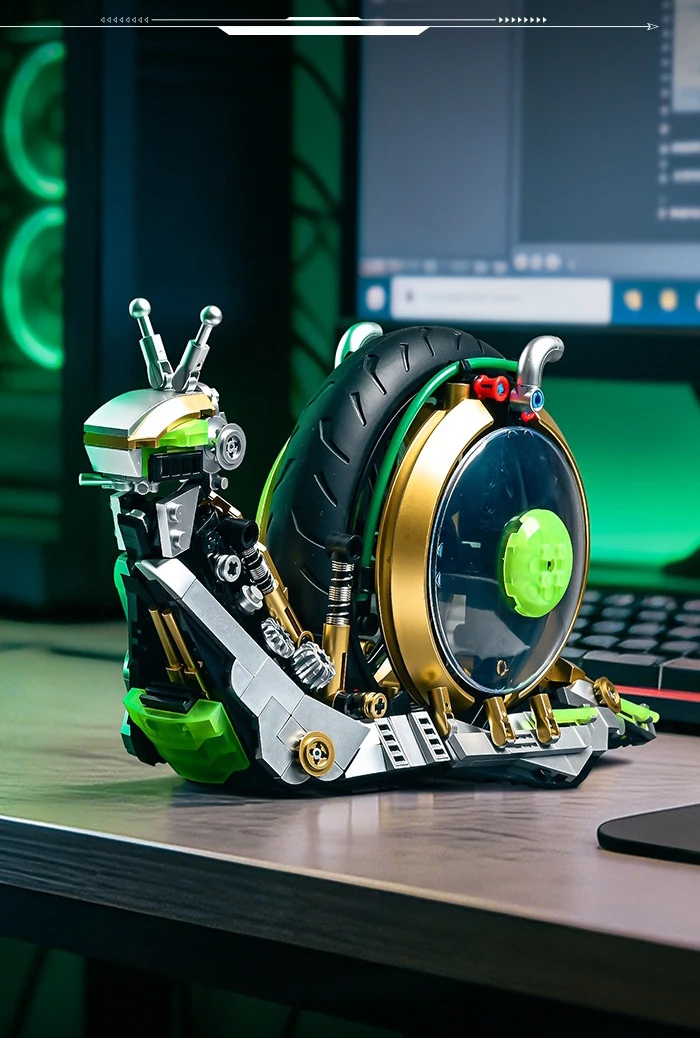 Idea Machine Tiere Kampf-Mecha Baustein Mechanischer Schneckenroboter Mech-Modell Ziegel-Konstruktionsspielzeug Sammlung für Geschenke – Detail 7