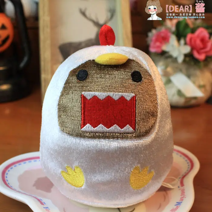 Domo Kun Cos Rooster Plush Toy Stuffed Doll Kawaii Cute Anime Plushie Kids Toys for Girls Boys Children Christmas Birthday Gift