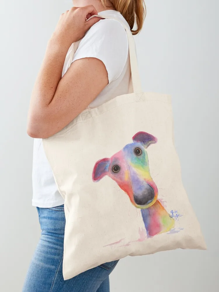 

WHiPPeT GReYHouND DOG 'HANK' BY SHIRLEY MACARTHUR Tote Bag tote bag women Fabric bag