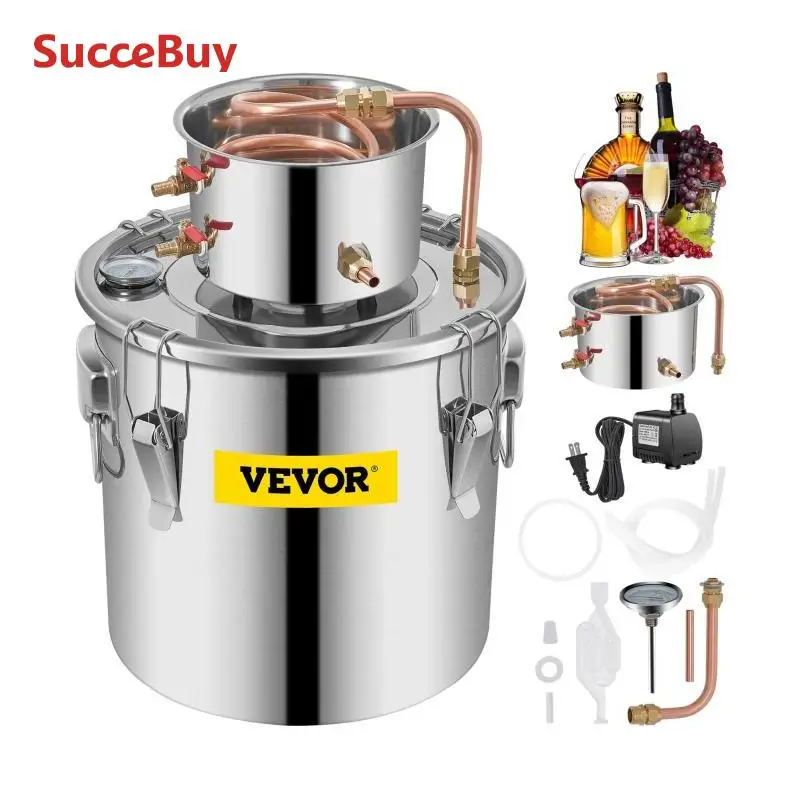 SucceBuy Moonshine Distiller الكحول لا يزال 12/19/30L لتقوم بها بنفسك المنزل النبيذ براندي ويسكي مجموعة التقطير معدات تخمير الزيت العطري #1