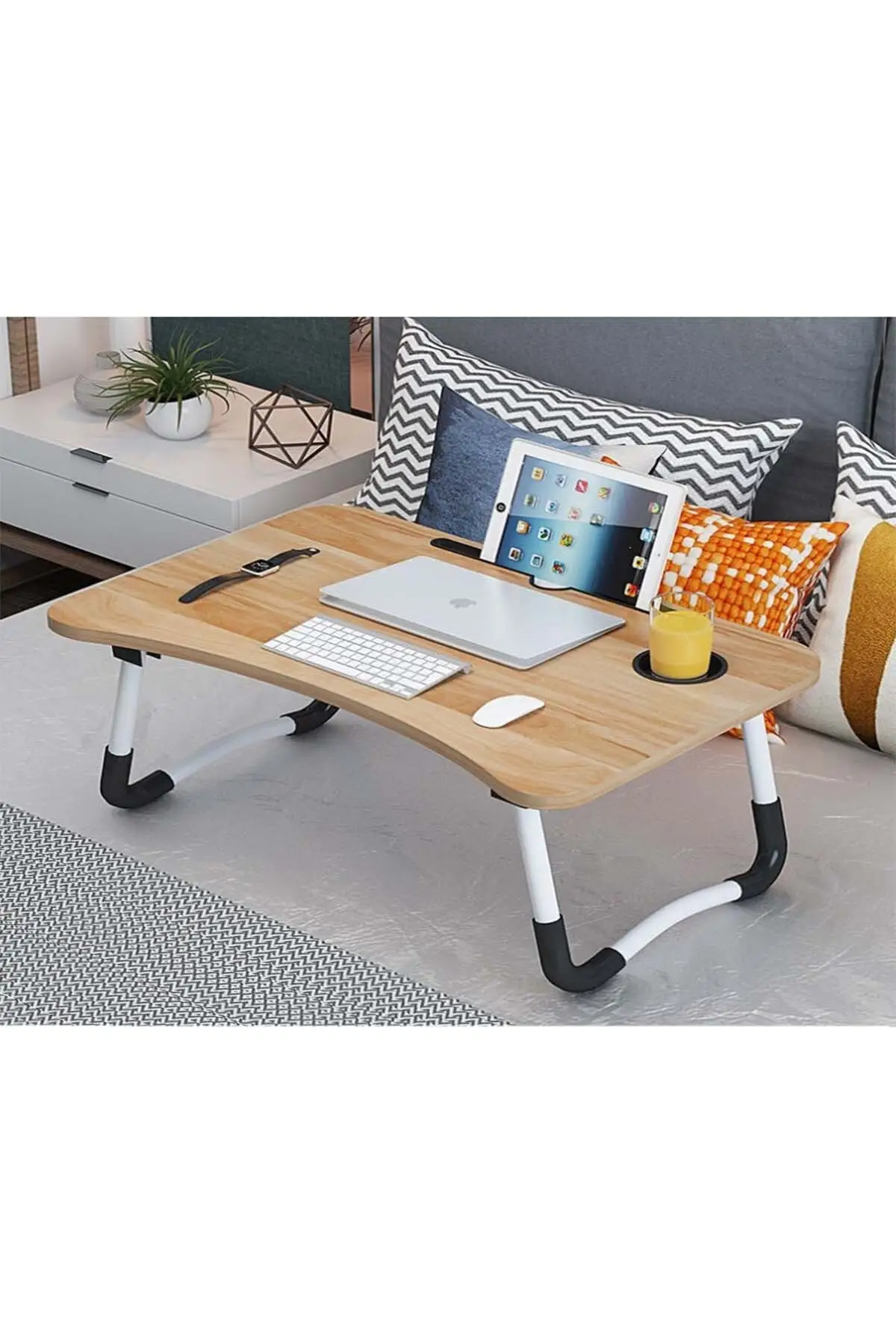 Portable Folding Bed Seat Top Patient Service Desk Laptop Stand Desk Foldable Multifunctional