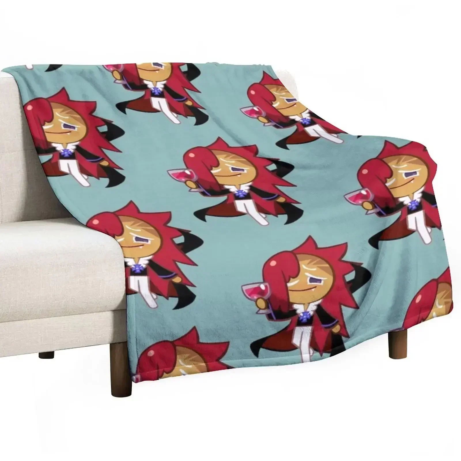 

Vampire Cookie! Cookie Run Kingdom Throw Blanket Soft Beds Luxury Designer Decorative Sofa Stuffeds Blankets