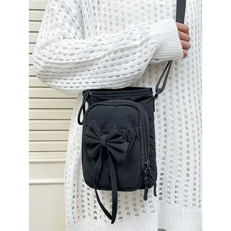 2026New Spring Collection Bowknot Phone Bag for Women, Crossbody Bag, Portable Baby Stroller Insulated Water Bottle Bag, Small S