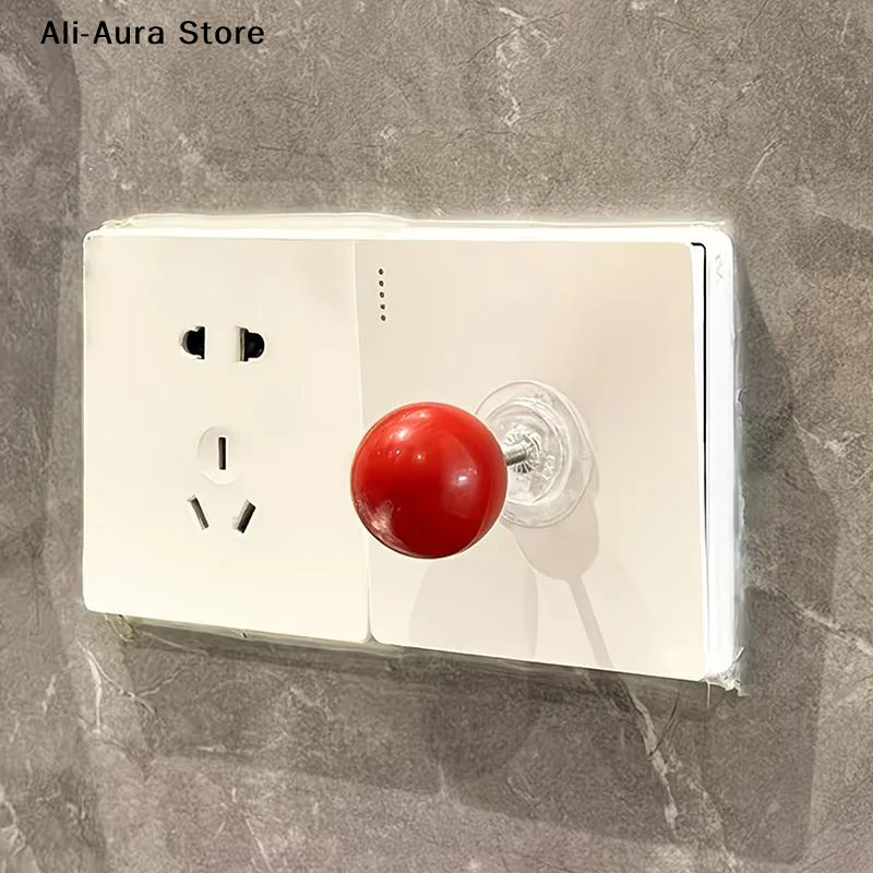 1Pcs Joystick Ball Switch Sticker Ball Shaped Light Switch Extender Switch Decor Ornament Home Daily Use