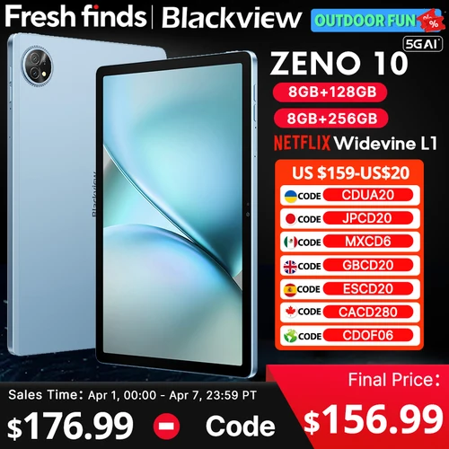 Blackview Zeno 10 5G Ai Tablet 11 Pulgadas Fhd + 90Hz