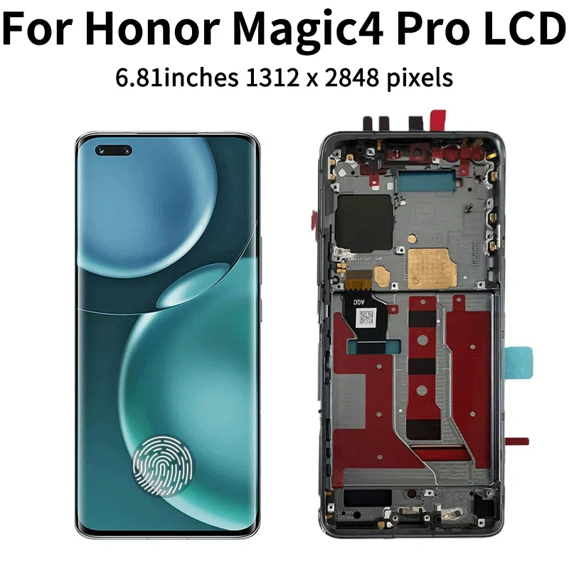 Magic 4 Pro Display With Frame For Honor Magic4 Pro LCD LGE-NX9