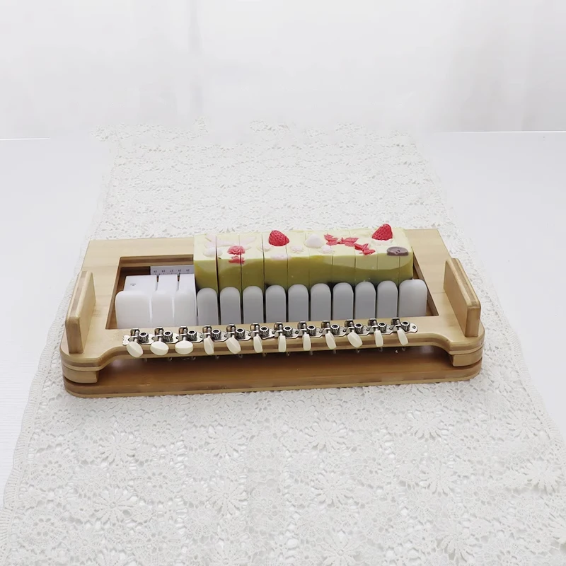 قاطع الصابون المصنوع يدويًا قاطع الصابون ذو العملية الباردة شرائح الصابون محلية الصنع مسافة القطع 2.5 سم