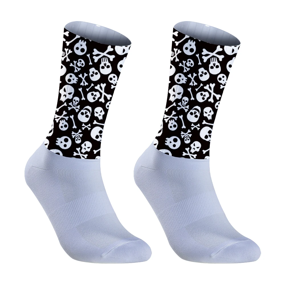 Chaussettes de sport pro en silicone respirant, pour vélo, course à pied, cyclisme, cool, nouvelle collection été 2024