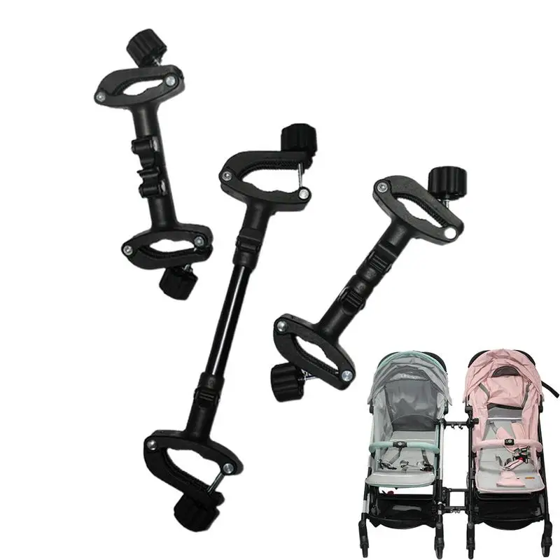 Twin Stroller Connector Lightweight Pram Cart 3pcs Detachable Free Combination Connector Stroller Accessories