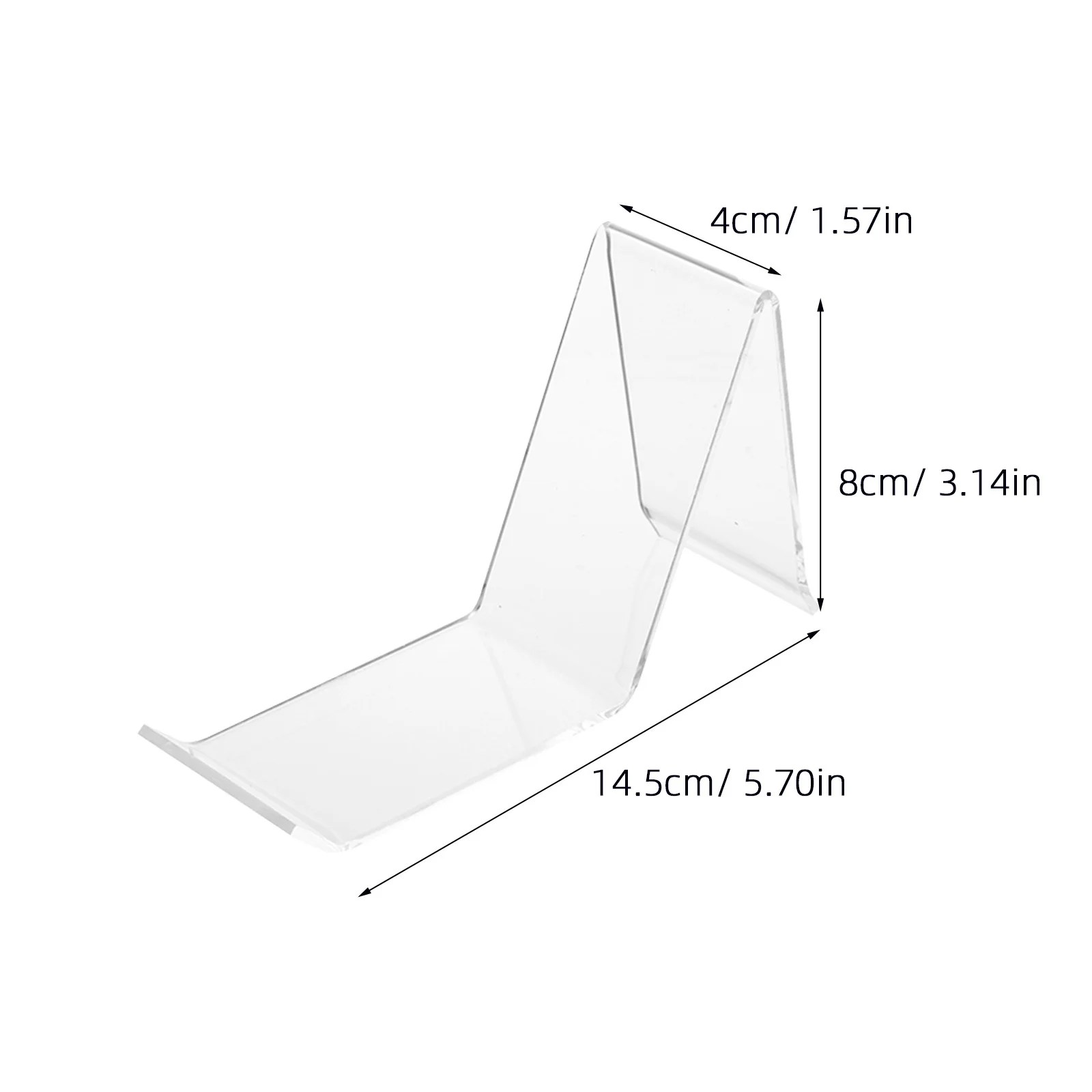 4Pcs Clear Shoe Display Stand Strong Pmma Build Stable Table Top Holder for Sneakers Sandals Retail Display Rack