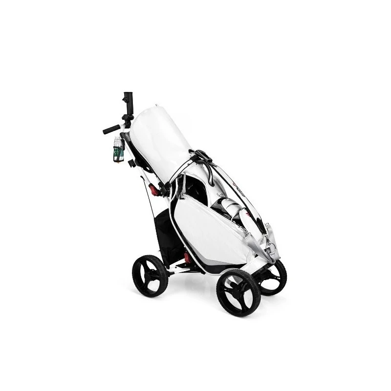 

Golf bag trolley foldable teen adult four-wheel trolley kettle umbrella stand ball trolley
