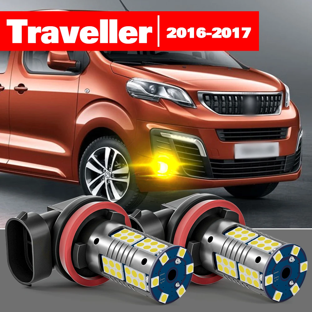 

For Peugeot Traveller 2016-2017 2pcs LED Fog Light Accessories