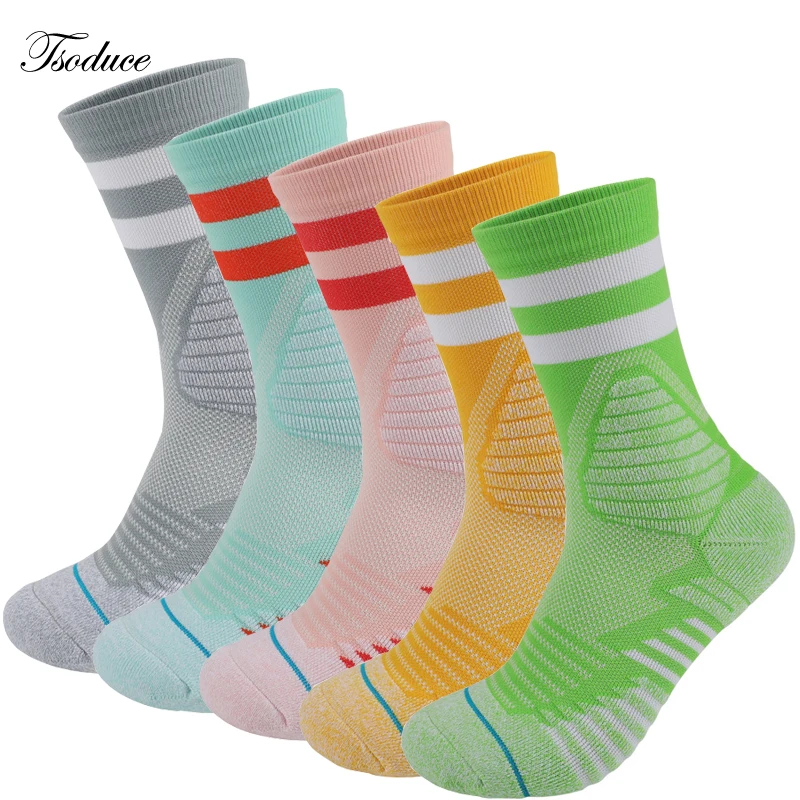 

Sports Socks Thickened Towel Bottom Non-slip Breathable Sweat-absorbing Outdoor Running Cycling Basketball Middle Elite Men Sock