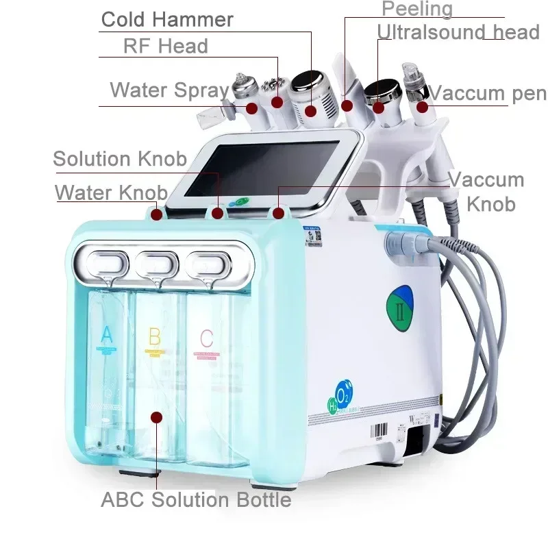 New Arrival! 7 In 1 Water oxyge Jet Peel Hydro baeuty skim Cleansing Hydrofacial Machine Facial Machine Water Aqua Peeling