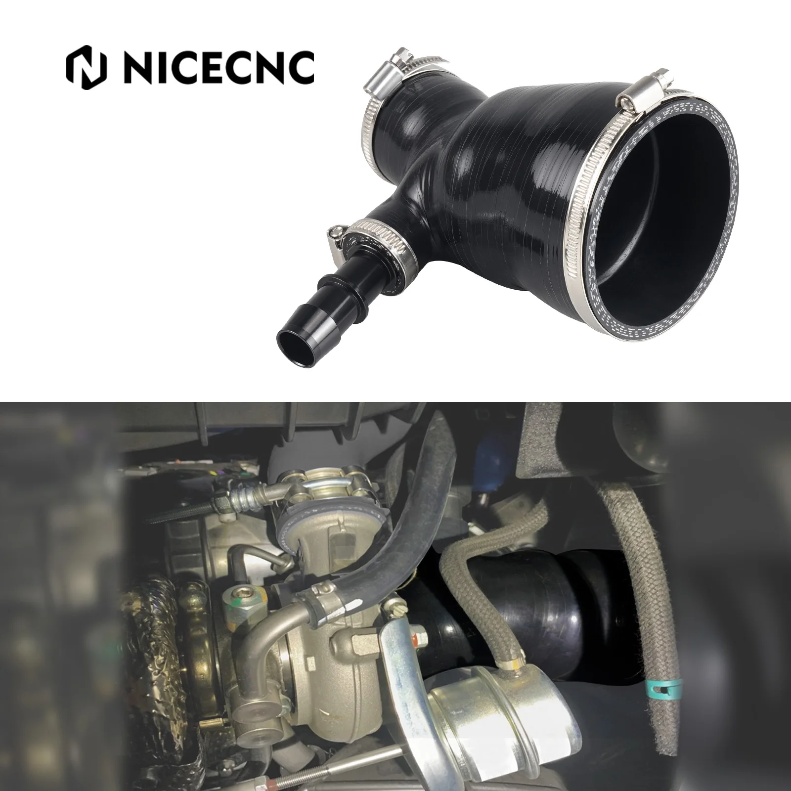 NICECNC For Can Am Maverick X3 Turbo DPS 2021-2024 Silicone Intake Hose Kit For Canam Maverick X3 R MAX UTV Accessories