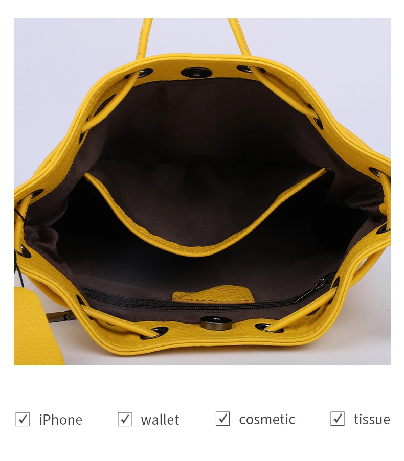 New Genuine Leather Bag, Bucket Bag, Multifunctional Handheld Small Handbag, Fashionable Single Shoulder Crossbody Bag For Women