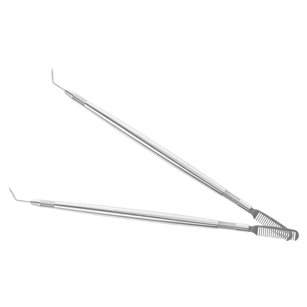 

2PCS Eyelash Curler Stainless Steel Heated Lashes Tool for Separating Brow Lamination Kit Bright Eyes Effectively