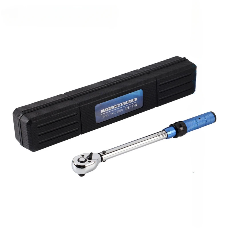 

Torque Wrench 3/8'' Square Drive Head Adjustable Torque Spanner 5-25N.m/10-60N.m Hand Tools for Car Repair and Bike Repairing