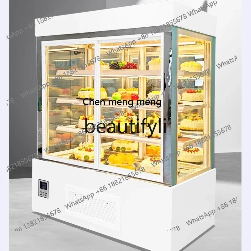 a56 Bakery Large Capacity Refrigerated Display Cabinet Fruit Freshness Cabinet Front Opening Air Cooled Commercial Vertical Cabi