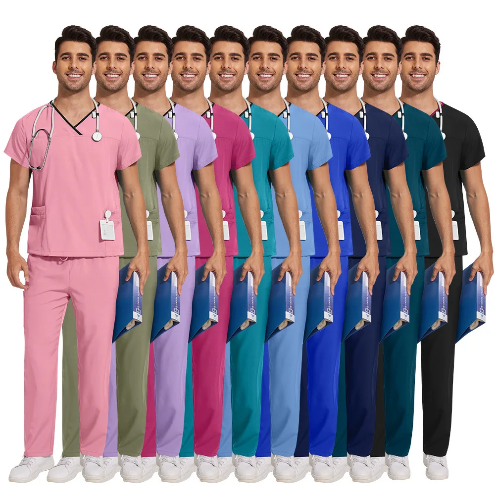 医師用医療用手洗い服 薄手半袖手術室手術衣