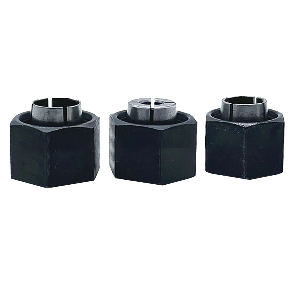 Replacement Chuck Collet and Nut for DW621 DW616 Series Routers 3pcs Set with Multiple Sizes for Enhanced Performance