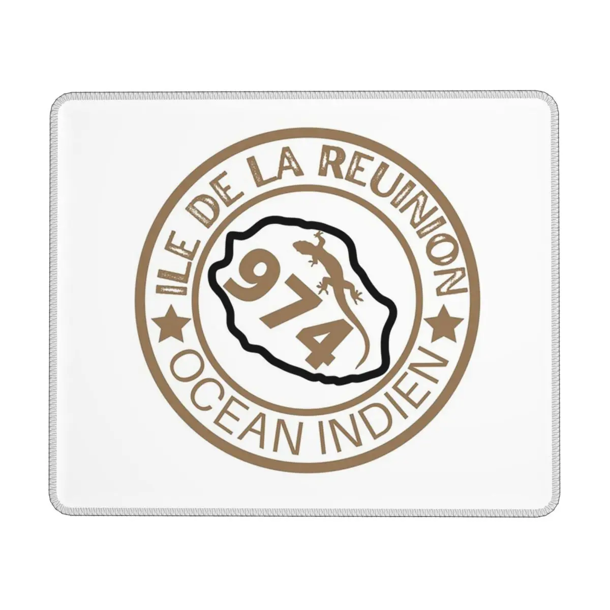 

974 Reunion Island Flag Mouse Pad Computer Keyboard Mouse Mat Gaming Laptop Desk Mat Office Accessories Table Mats