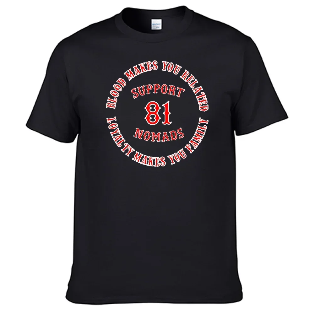 Support 81 Nomads Hells Angels T Shirt 100% Cotton Top Sales Shirt N14