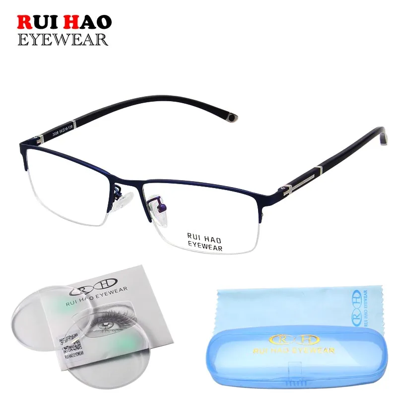 Customize Prescription Glasses Progressive Spectacles Single Vision Glasses Fashion Eyeglasses Frame With Optical Resin Lenses