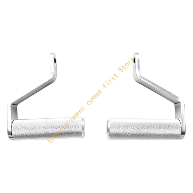 Cable Machine Handle for Back and Upper Body Pull Training, Single Grip Angled Hold with Textured Contact Zone Use 55KD