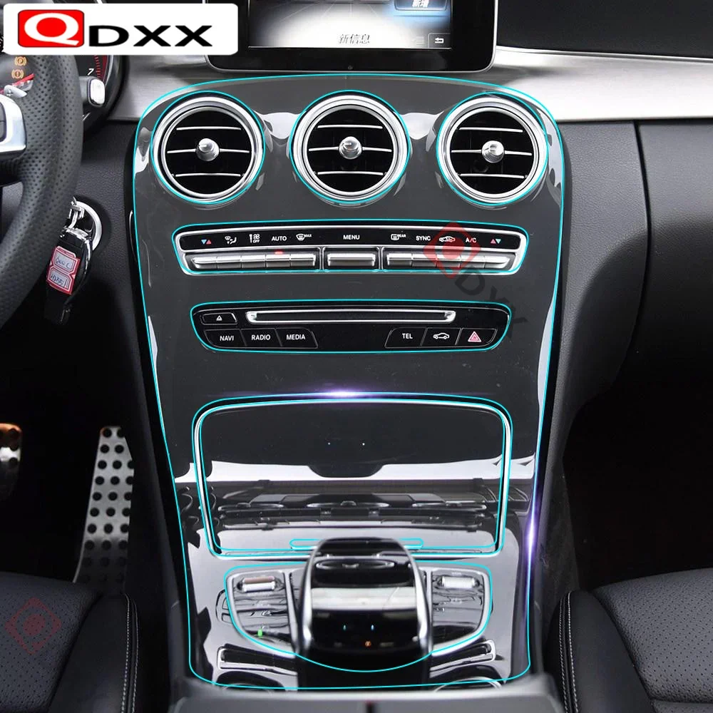 console-central-do-carro-tela-gps-interior-guarnicao-pelicula-protetora-adesivo-para-mercedes-benz-classe-c-2-portas-coupe-w205-acessorios