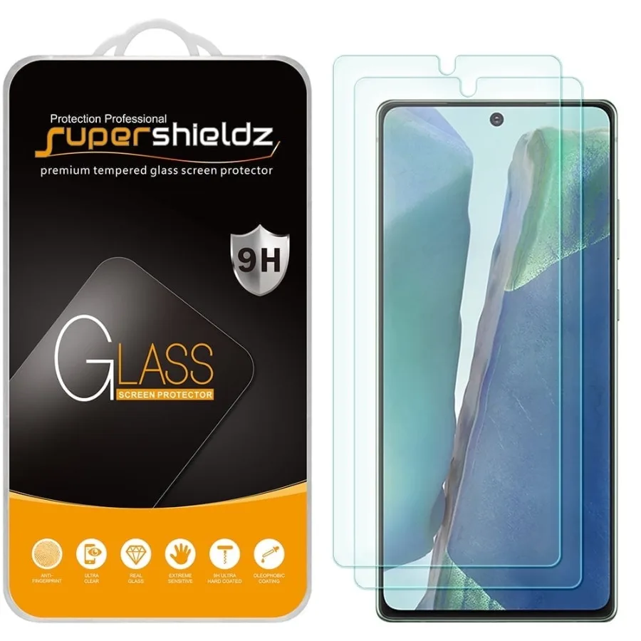 [2-Pack] for Samsung Galaxy Note 20 5G Tempered Glass Screen Protector, Anti-Scratch, Anti-Fingerprint, Bubble Free