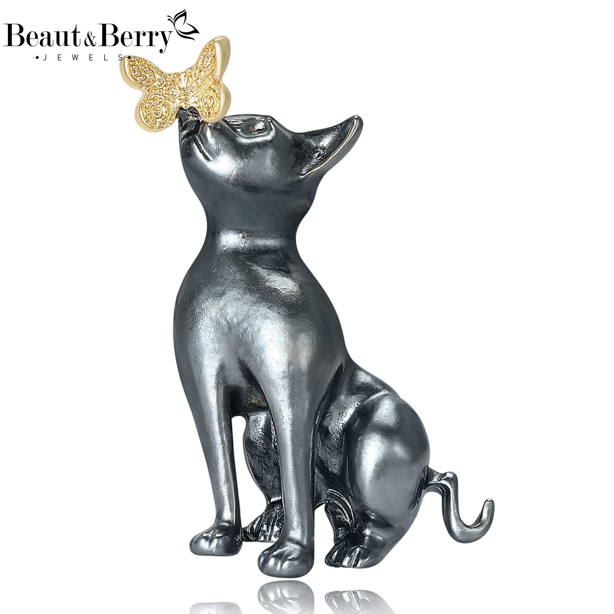 

Beaut&Berry Trendy Enamel Cat Brooches for Women Unisex Animal Pins Casual Party Jewelry Accessories Gifts Decoration